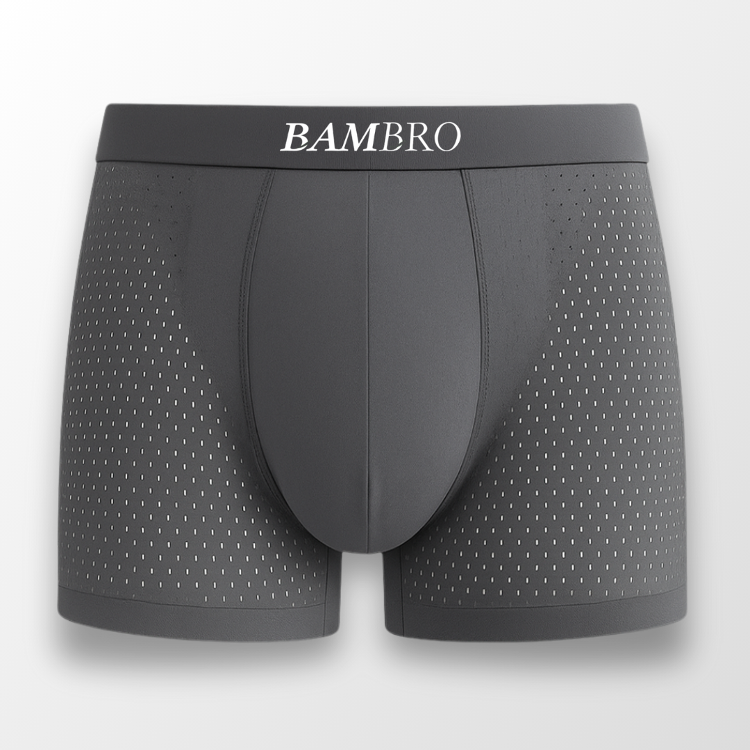 Bamboo Boxers 3-Pack Grey | + 3 FREE
